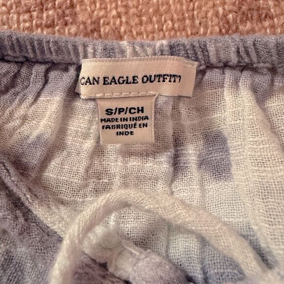 American Eagle boho flowy camisole purple / white tie die tank - S - Picture 5 of 6